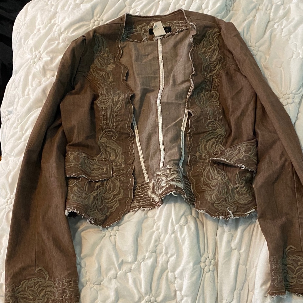 Signature Brown Floral Women's Blazer